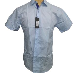 MEN'S Galaxy By Harvic Slim Fit Short Sleeve Shirt.  Size XL NWT $38